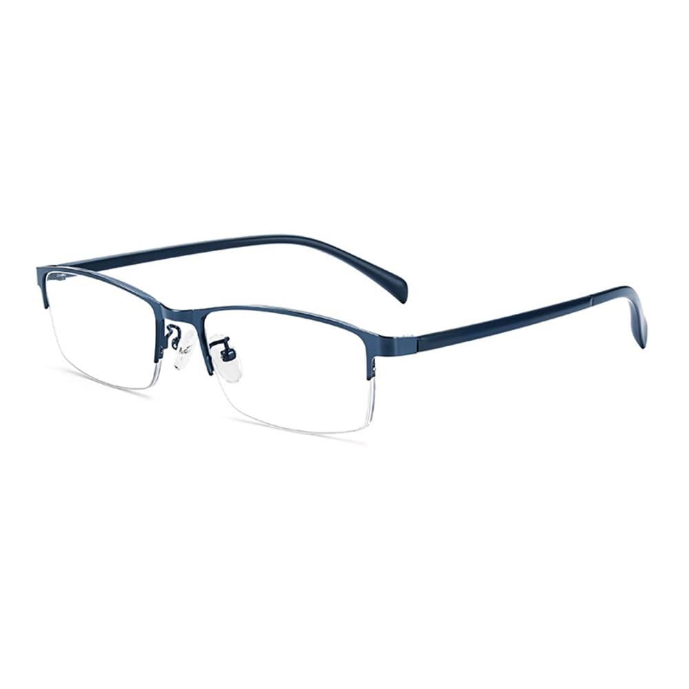 JIETIAN Hombres de Negocios Smart Zoom Anti-Luz Azul HD Gafas de Lectura, 1,56 Lente de Resina asférica Lector,Azul,+1.25