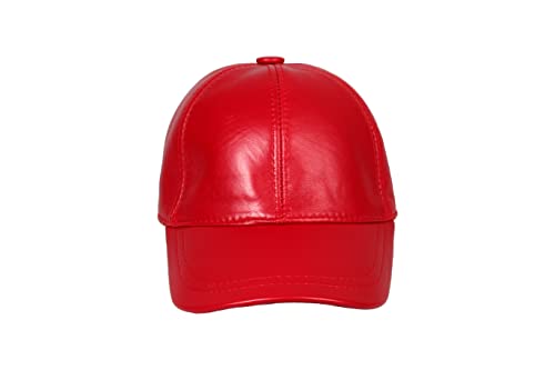 Image of Genuine Leather Unisex Baseball Cap