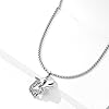 Fryneauy Wolf Head Pendant Necklace S925 Sterling Silver Norse Viking Wolf Jewelry Stainless Steel Chain Gift for Women Men #1