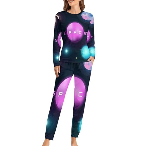 Ensemble de pyjama femme sleepwear pantalon et t-shirt manches longues cosy