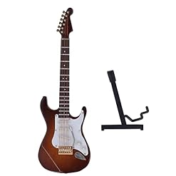 FOTABPYTI Mini Guitare électrique, Guitare électrique Miniature en Bois Durable pour Table - Les Beatles, Paul McCartney, John Lennon, RIngo Starr, George Harrison