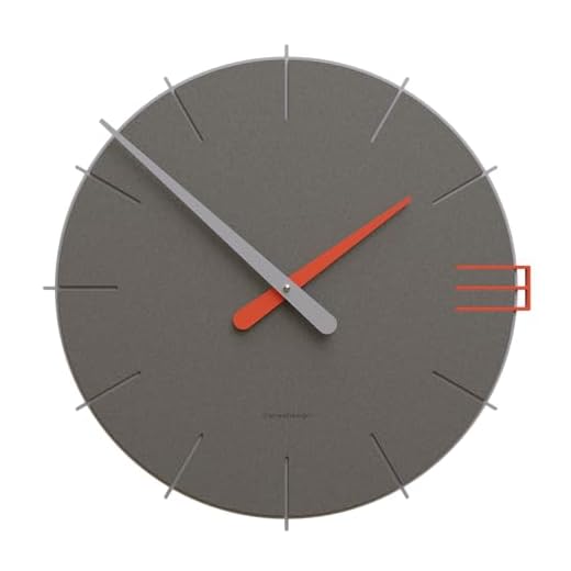 CalleaDesign 42 cm Wanduhr Mike Grauer Quarz