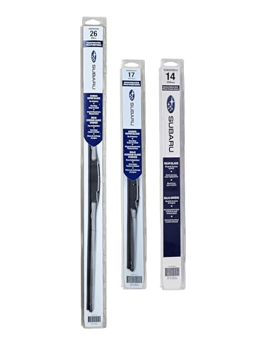 Subaru 2015-2019 Outback Front & Rear Windshield Wiper Full Blade Set - SOA591U526 SOA591U517 SOA591R614 - Genuine OEM