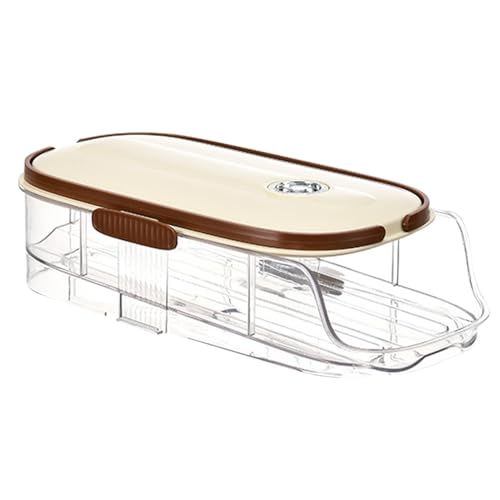 Griglia per uova - Dispenser per uova con ruote per frigorifero, multifunzionale per uova per frigorifero | Organizzatore stabile dell'uovo del frigorifero a rotolamento