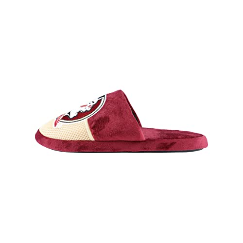 Image of FOCO Oklahoma Sooners NCAA Mens Team Logo Staycation Slippers
