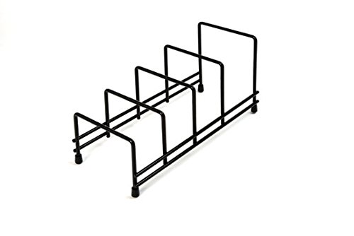 Delfinware 2625BK Black Plate Storage Rack