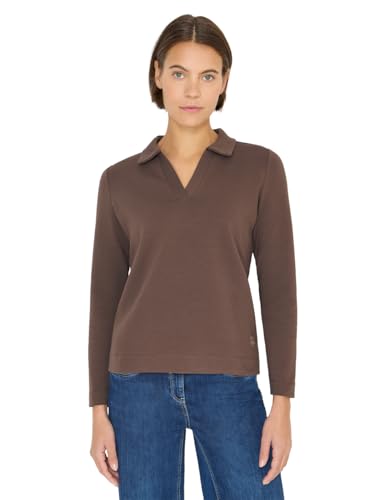 Polo de couleur unie femme Cecil 3228815 haut chic manche courte