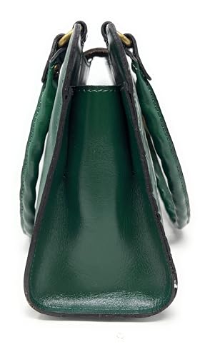 Image of Patricia Nash Rienzo Leather Satchel, Soft Green