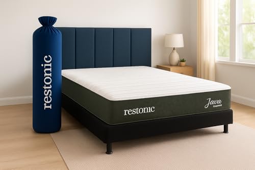 La Mejor Selección de Restonic mexico , tabla con los diez mejores. 37 COLCHONES DORMILON | Restonic Java | Colchón Individual Espuma Alta Densidad | Firmeza Media | Colchón Memory Foam Hipoalergénico y Antibacterial | Colchón de Espuma Enrollado...