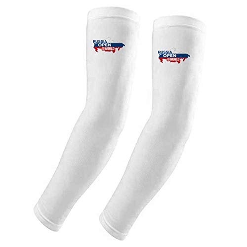 Manchons protection solaire UV Russie drapeau pour sport en plein air