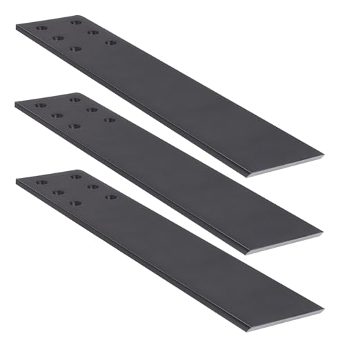 WEKIS 10 Inch Countertop Support Bracket 3 Pack Solid Iron Heavy Duty Hidden Flat Floating Shelf Brackets Top Mount Knee Wall Support Mantel Bracket Hardware for Wood Granite Quartz Countertop