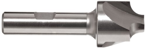 Melin Tool R Cobalt Steel Corner Rounding End Mill, Weldon Shank, Uncoated (Bright) Finish, Non-Center Cutting, 30 Deg Helix, 3 Flutes, 3