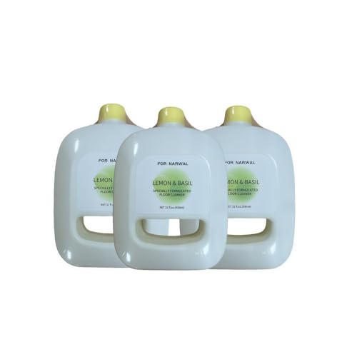Cleaning solution compatible with Narwal 930ml (1-5 bottles), suitable for mopping robots, highly effective in removing stains, long-lasting freshness, safe and non-corrosive(3pcs)