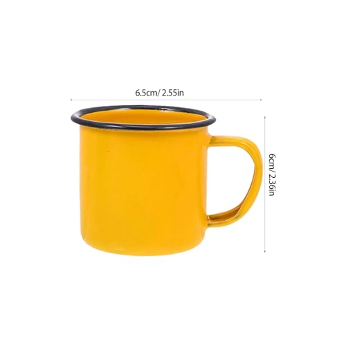 Tasses à café en émail vintage pour camping | Set de 4 pièces - 8