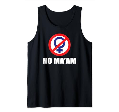 Klassisches No Maam Logo (nur Vorderseite) – dunkle Version Tank Top
