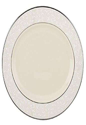 Lenox Pearl Innocence Serving, Oval Platter, 13-in, Ivory