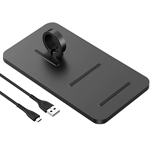 CGZZ Caricatore senza fili, stazione di ricarica induttiva, caricatore wireless Qi certificato 15 W, ricarica wireless veloce senza fili, per i Phone