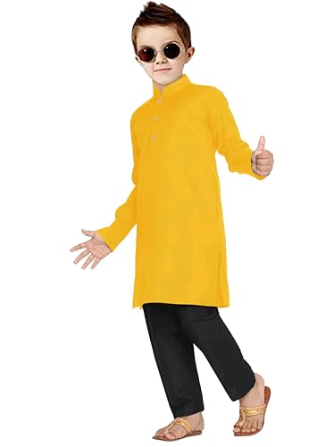 Image of Trustous Elegant Ethnic Wear Boys's Cotton Kurta Pyjama Sets