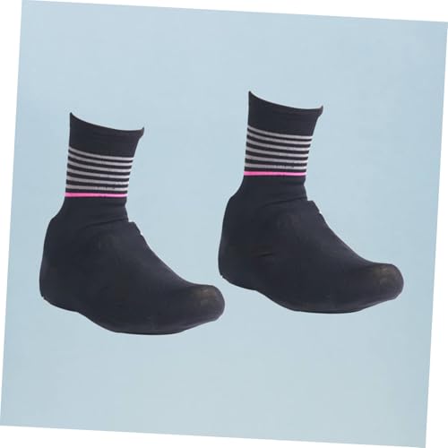 POPETPOP 1 par Cubiertas de Zapatos para Ciclismo para Hombre y Mujer Calientes para Montar al Aire Libre Compatible con Zapatos de Carretera y de Montaña Negro miniatura 6