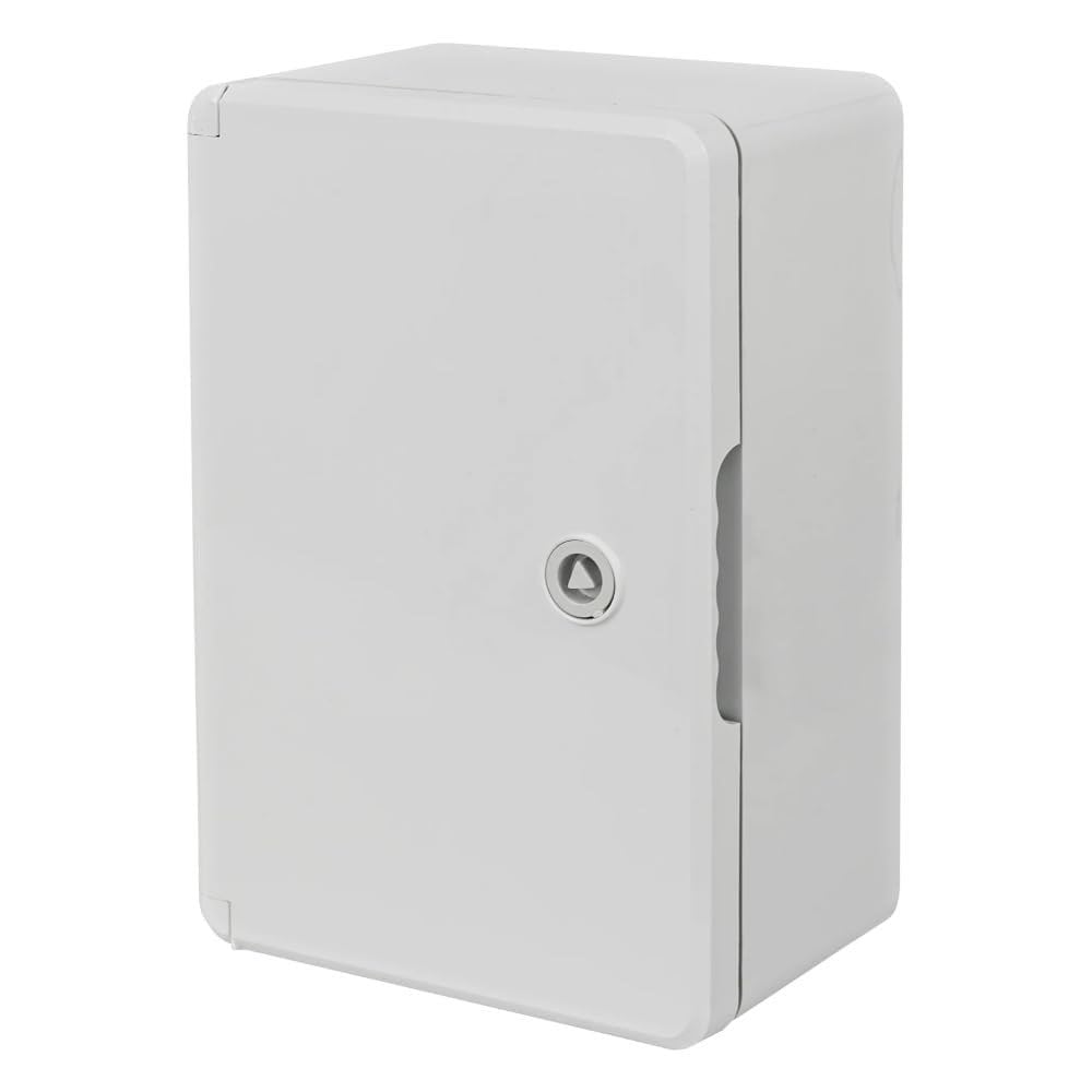 Armario de Distribución para Pared con Placa de Montaje Galvanizada, Caja Industrial de Control Vacía de Plástico ABS con Puerta Protección IP65, tamaño 200x300x130