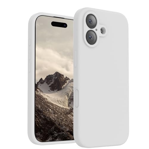 Image of FireNova Magnetic for iPhone 17 Case, Compatible with MagSafe, [Integrated Silicone Camera Control Button] [Camera Protection] Anti-Scratch Microfiber Lining Phone Case, 6.3 inch, White
