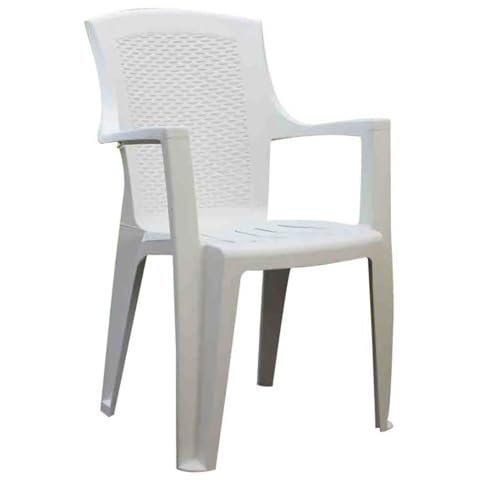 IPAE Silla Resina Ratan Respaldo Alto Blanco Eden Cover