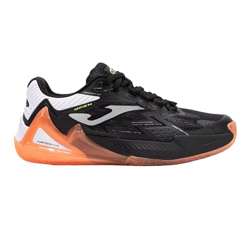 Joma Open Men’s Tennis Shoes – Size 9 – High-Performance Footwear for Competitive Play – Black/Orange