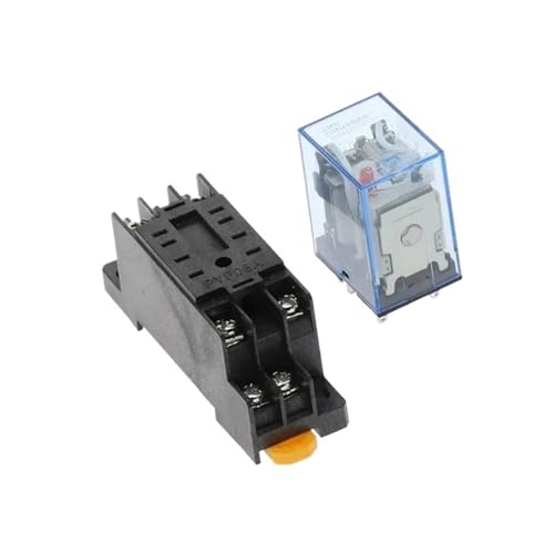 Relais miniature DPDT double contact inverseur 12V avec embase - 4