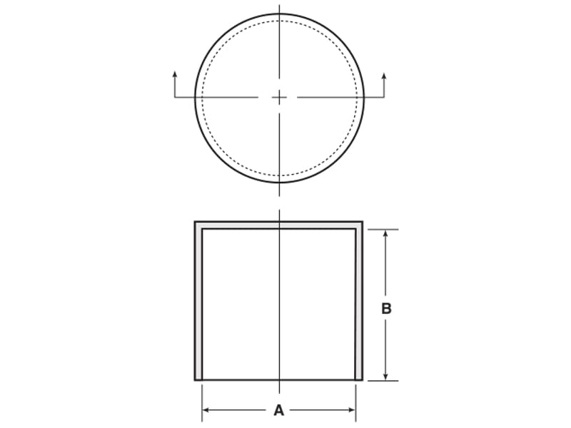 Image of Caplugs SC-3 SC Series - Plastic Sleeve Cap for Tube Ends, 10 Pack, Red LD-PE, 3.000 inch W x 1.00 inch L Threaded and Non-Threaded Tubing, Rods, Masking, Painting, Plating, Grit-Blasting (99394803)
