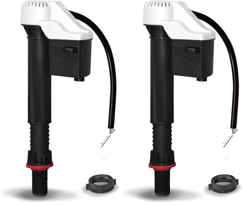 Image of Korky QuietFILL Toilet Fill Valve - Universal Fits 99% of Toilets - Easy Height Adjust for Fast Install, 528 (Pack of 2)