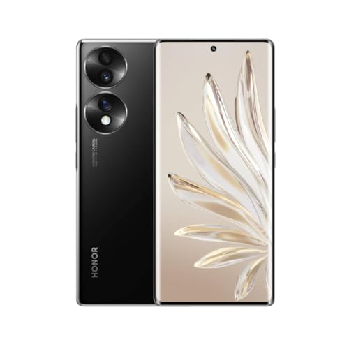 HONOR 70 Smartphones 5G, 8+128GB, Pantalla Curva OLED de 6.67 Pulgadas 120Hz, Triple cámara Trasera de 54MP con Android 12, batería de 4800mAh + Carga rápida de 66W, Midnight Black