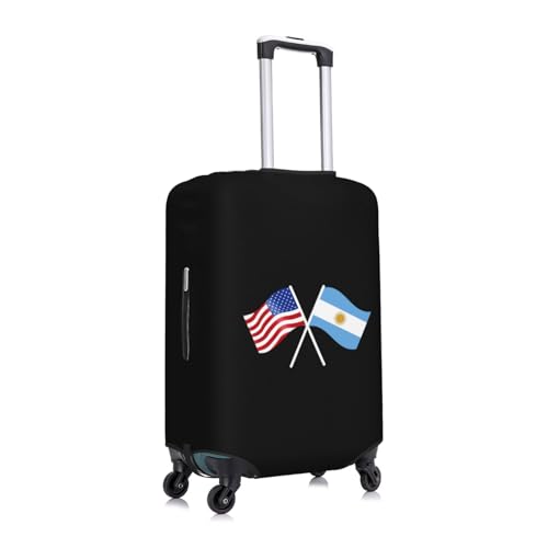 American And Argentina Flag Travel Luggage Cover Suitable for 18-32 inch Luggage Cases3