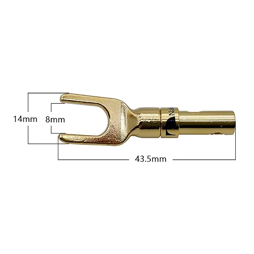 4PCS Conectores Banana Dorados para Altavoces miniatura 2