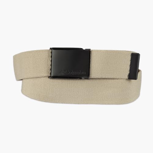 Image of Columbia Men's Military Plaque Buckle Fabric Belt- One Size 42 inch Length - Everyday and Outdoor Wear