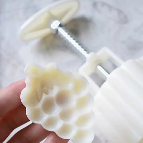 TYBGAU Boutique UK Cookie Mold Plastic Mid-Autumn Festival Mooncake Mold 50g DIY Baking Accessories Grape Shape 3D Stamp Cookie Cutter Molds Cookie Stamps - Image 6