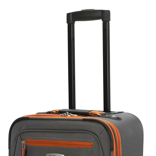 Image of Rockland Polyester Grey Carry-On (F2281-CHARCOAL)