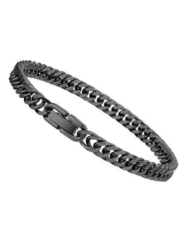 Image of PROSTEEL Bracelets for Men, Cuban Link, Silver /Gold /Black, Stainless Steel | 6 /8 /12 /17mm Width, 7.5 /8.3 /9 inch Length, Stainless Steel Mens Bracelet, Durable & Non Tarnish, Chunky Jewelry with Gift Box