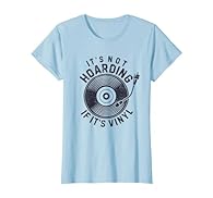 It's Not Hoarding If It's Vinyl. Funny vintage vinyl record design for a music lover or vinyl junkie who loves collecting LP vinyl records. Perfect gift for a record player fan or record store owner. This distressed, retro vinyl record collector desi...