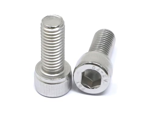 Image of iexcell 10 Pcs M10 x 25mm Thread Pitch 1.5 mm Stainless Steel 304 Hex Socket Head Cap Screws Bolts Kit
