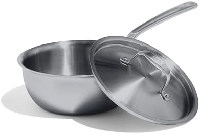 Made In Cookware | 2 Quart Stainless Steel Saucier Pan | 5 Ply St...