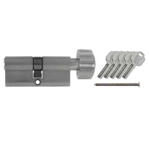 Cylindre à bouton KD 60 mm 30/30 avec 5 clés