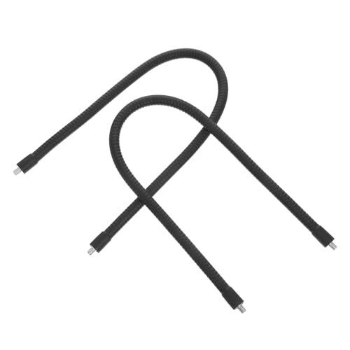 Brazo de cuello de cisne EXCEART de 50cm y rosca 1/4 para micrófono y adaptador de trípode