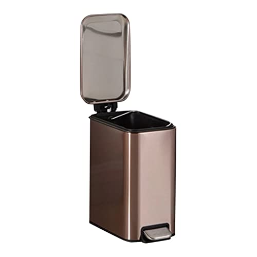 Contenedor de pedal de acero inoxidable para mantener el baño limpio y silencioso