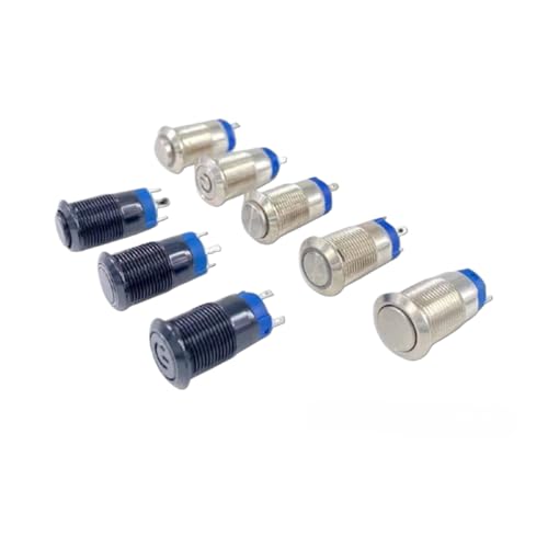 Interruptor con autobloqueo de 12mm para salpicaderos de coches y camper 2
