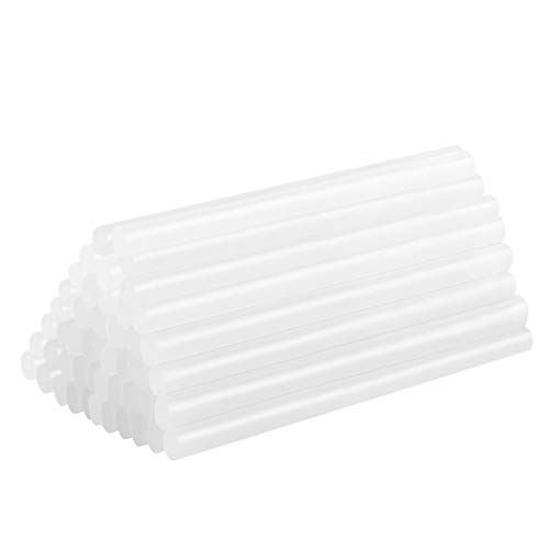 Glue Sticks, (Huge Bulk Pack of 50) Hot Melt Glue Sticks Mini Size Crystal Clear Glue Stick Thermoplastic Resin Glue for Ceramics, Plastics?Handicraft and Flower (0.43inx7.9in)
