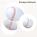 Vestamore 9 Inch Baseballs For Practice Training, Synthetic Leather, Red Stitching, Official Size, Baseball Youth & Beginners