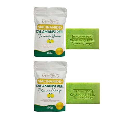 2 Bars NIACINAMIDE + CALAMANSI PEEL Tawas Soap 100g