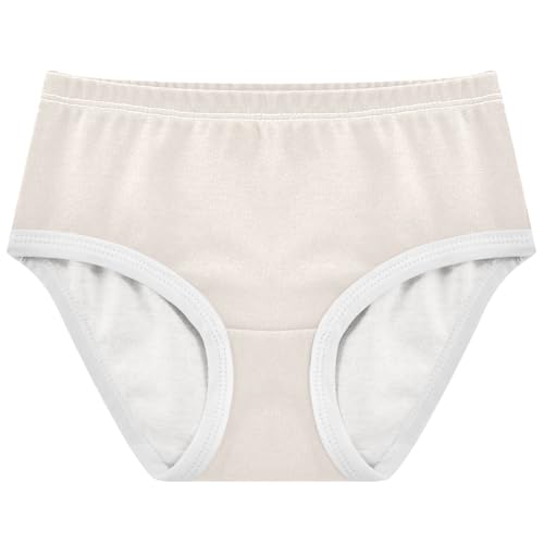 Animal Girls Underwear Toddlers 2t Cotton Panties for Girl White Beige Briefs Kids Undies