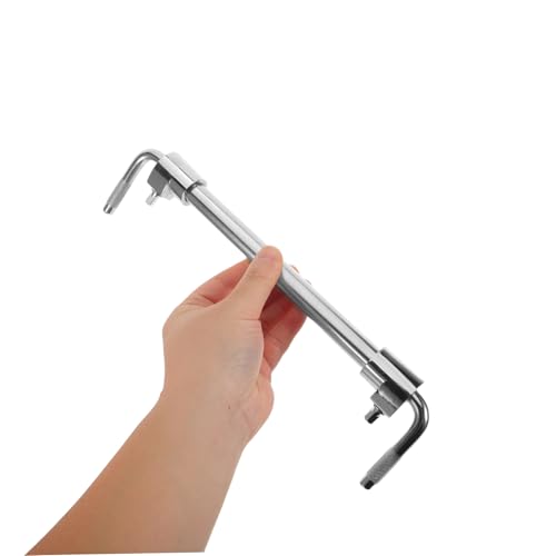 Abrazadera para cowbell de metal, soporte montable para batería, compatible con bombo, micrófono y tom, color plateado miniatura 4