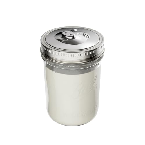 Jarware Stainless Steel Bacon Grease Strainer Lid For Wide Mouth Mason Jars